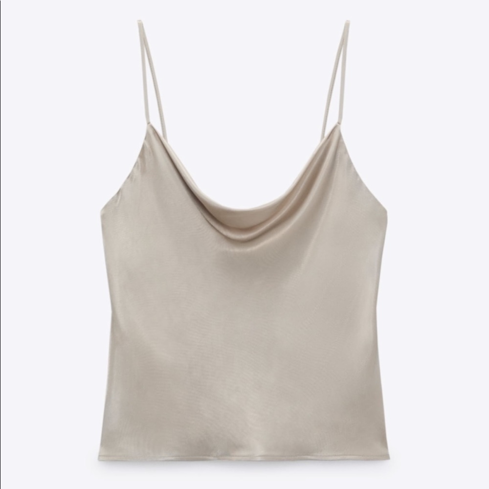 Zara Satin Effect Tank - Picture 3 of 6
